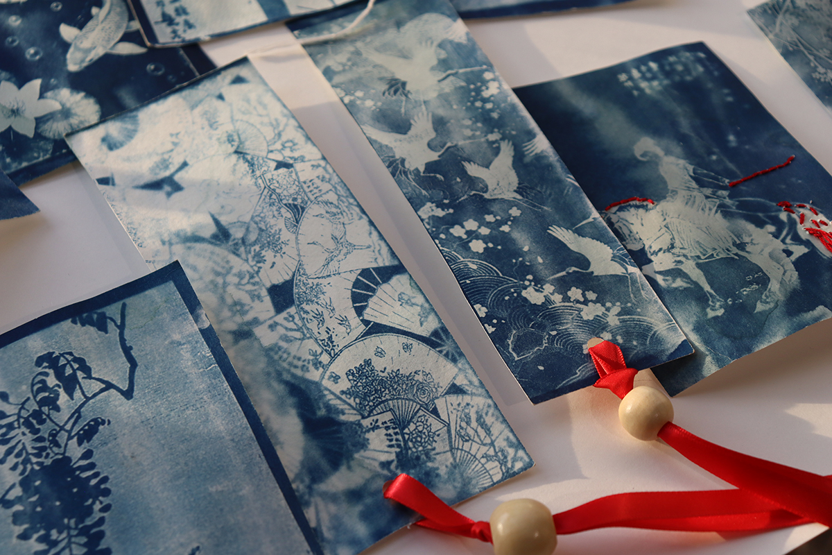 Мастер-класс «Цианотипия с вышивкой»