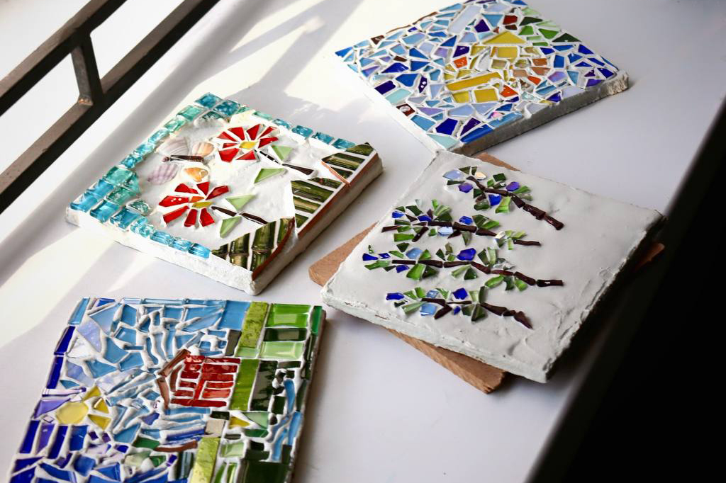 Мастер-класс «Мозаика. Панно с цветами»