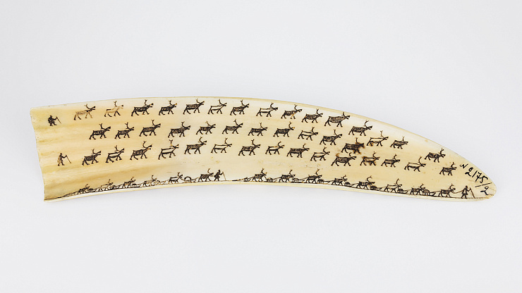 Коллекция резной и гравированной кости